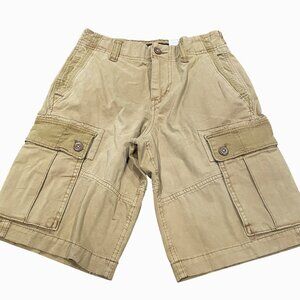 NWT American Eagle Men's Sz 26 Tan 11" Classic Cargo Shorts Next Level Flex